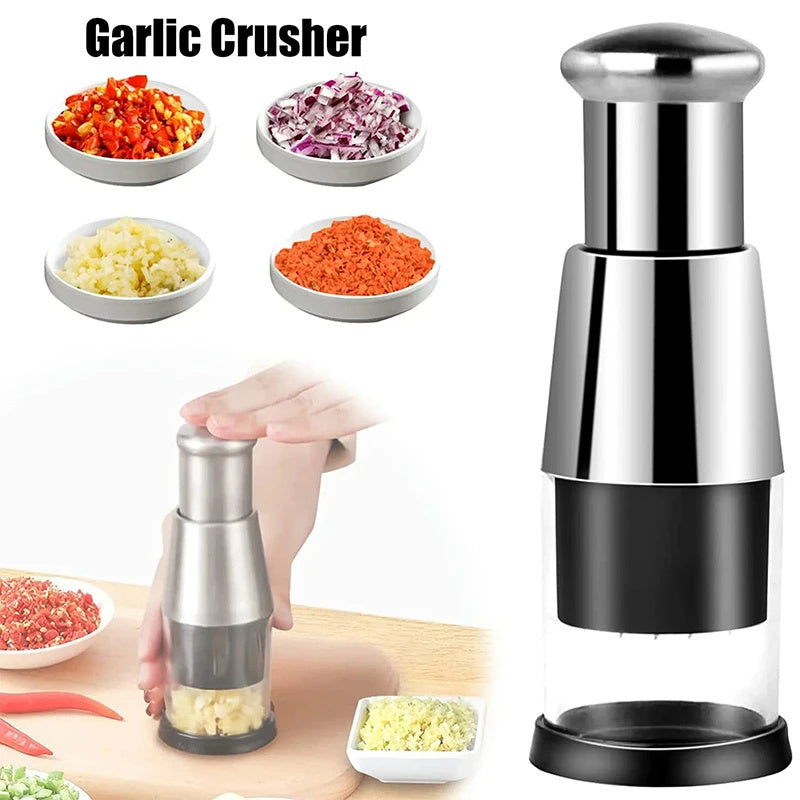 Knoblauchschneider/ Diverses Gemüse einfach Geschnitten 
Garlic Crusher Onion Chopper Multipeler Vegetables Chopper Manual Garlic Press Machine Garlic Squeezer Kitchen Gadget